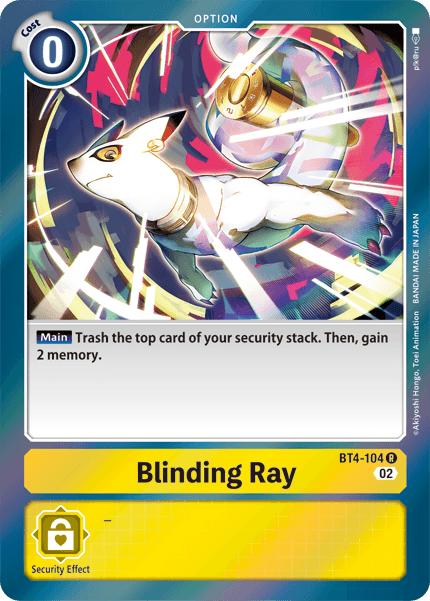 Blinding Ray (BT4-104) Rare (Resurgence Booster Set)