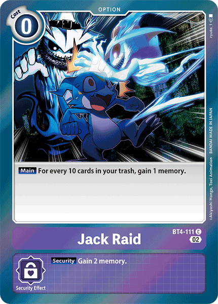 Jack Raid (BT4-111) Common (Resurgence Booster Set)