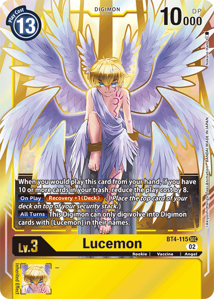Lucemon (BT4-115) Secret Rare (Resurgence Booster Set)