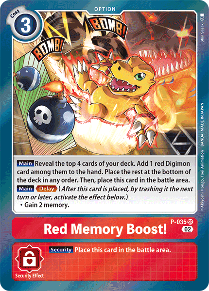 Red Memory Boost! (P-035) Super Rare (Resurgence Booster Set)