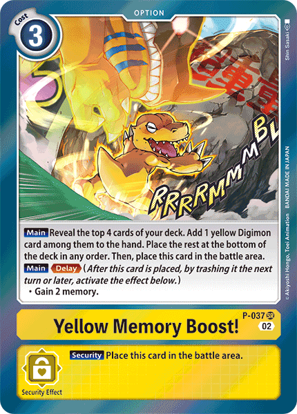 Yellow Memory Boost! (P-037) Super Rare (Resurgence Booster Set)