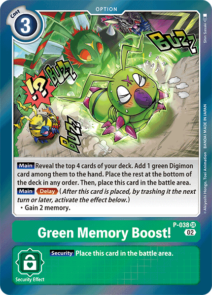 Green Memory Boost! (P-038) Super Rare (Resurgence Booster Set)