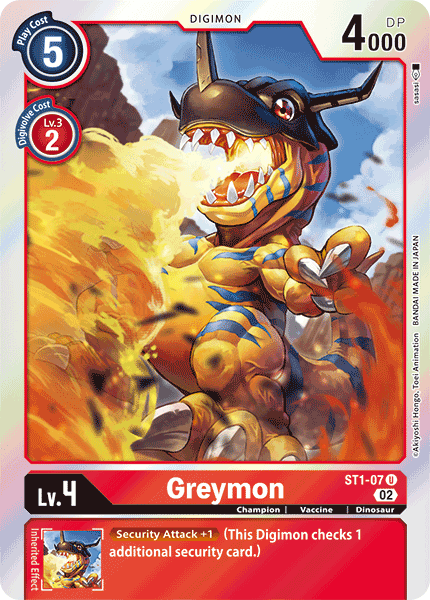 Greymon (ST1-07) Uncommon (Resurgence Booster Set)