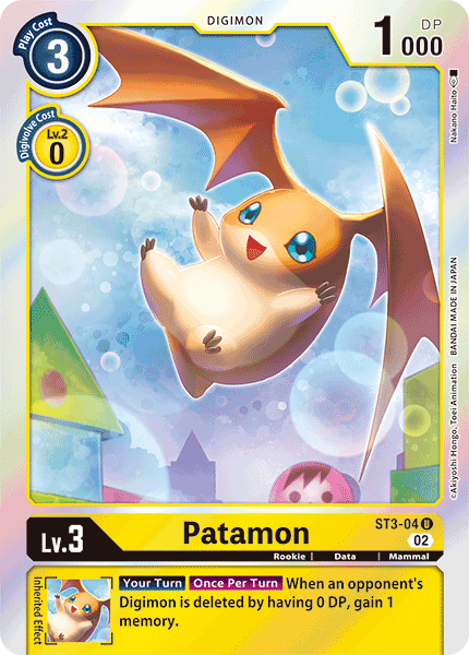 Patamon (ST3-04) Uncommon (Resurgence Booster Set)