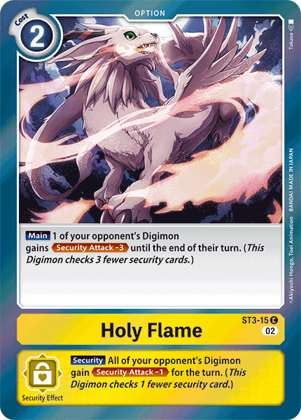 Holy Flame (ST3-15) Common (Resurgence Booster Set)