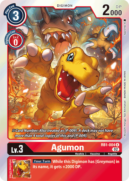 Agumon (RB1-004) Rare (Resurgence Booster Set)