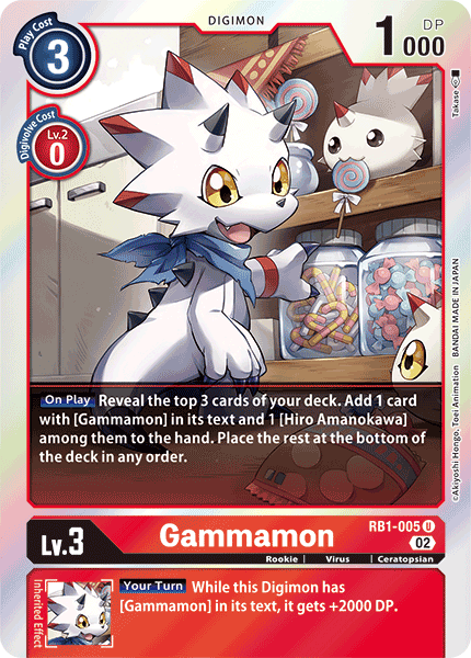 Gammamon (RB1-005) Uncommon (Resurgence Booster Set)