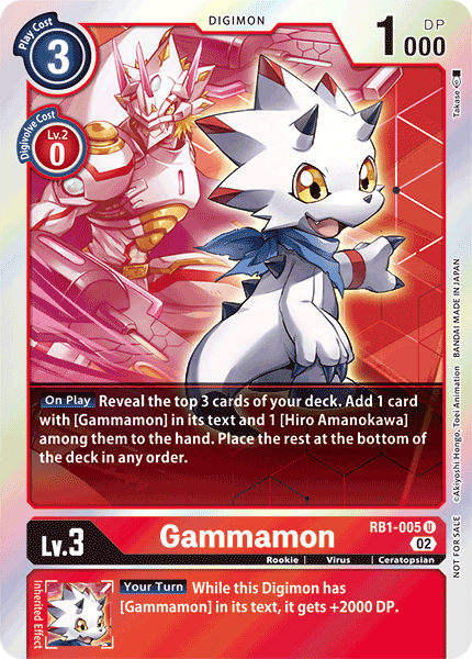 Gammamon (RB1-005) Box Topper (Resurgence Booster Set)