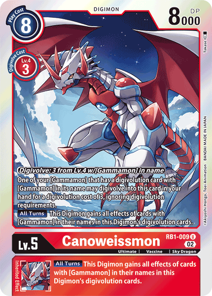 Canoweissmon (RB1-009) Uncommon (Resurgence Booster Set)