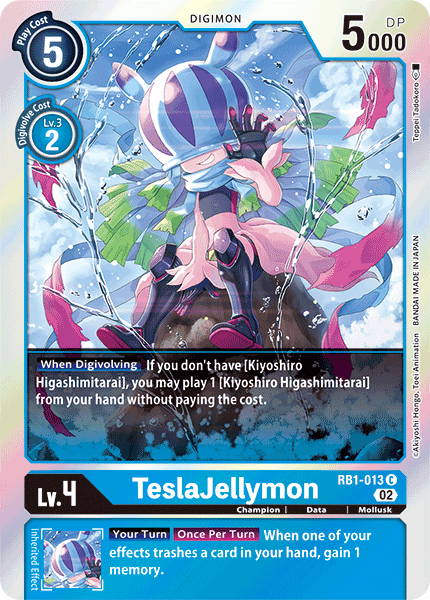 TeslaJellymon (RB1-013) Common (Resurgence Booster Set)