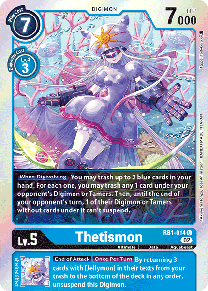 Thetismon (RB1-014) Uncommon (Resurgence Booster Set)