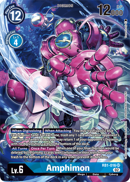 Amphimon (RB1-016) Alternative Art (Resurgence Booster Set)