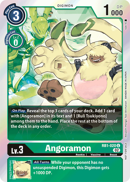 Angoramon (RB1-020) Box Topper (Resurgence Booster Set)