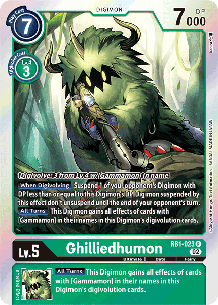 Ghilliedhumon (RB1-023) Rare (Resurgence Booster Set)