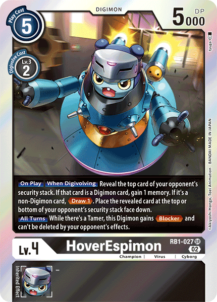 HoverEspimon (RB1-027) Super Rare (Resurgence Booster Set)