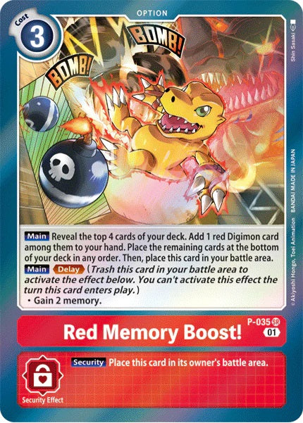 Red Memory Boost! (P-035) Promotional Card