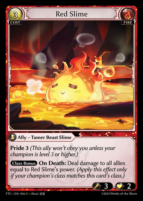 Red Slime (Fractured Crown) EN-056 Uncommon