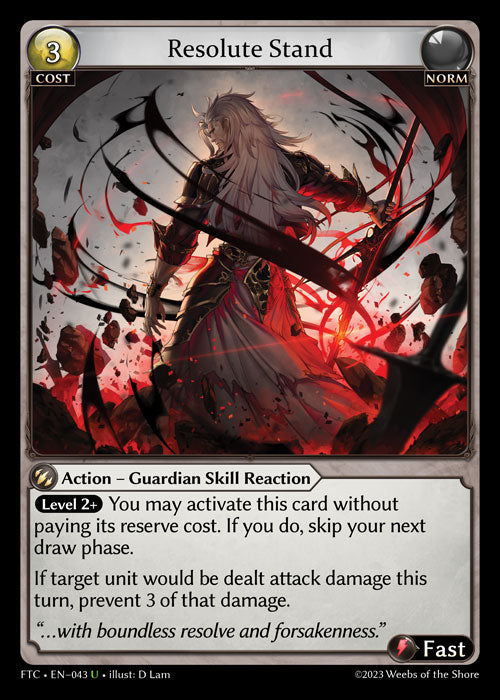 Foil Resolute Stand (Fractured Crown) EN-043-Uncommon