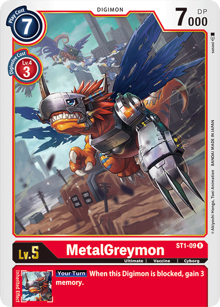 MetalGreymon (ST1-09) Rare