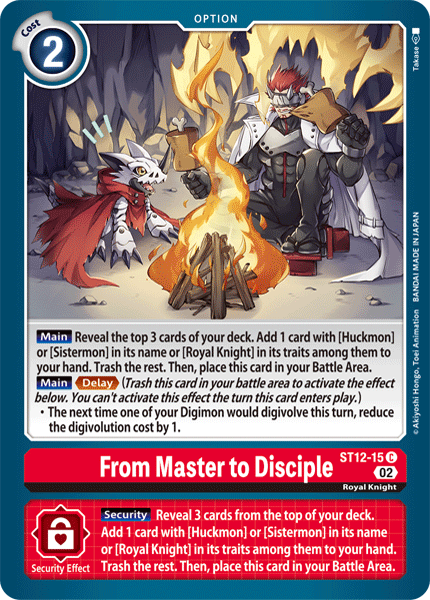 From Master to Disciple (ST12-15) Common
