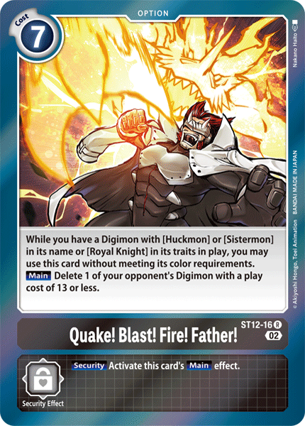 Quake! Blast! Fire! Father! (ST12-16) Rare