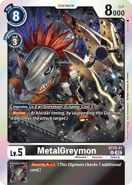 MetalGreymon (ST15-11) Rare
