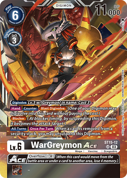 WarGreymon ACE (ST15-12) Super Rare