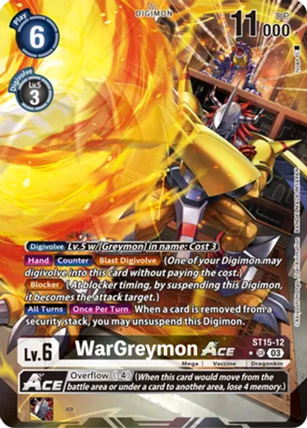 WarGreymon ACE (ST15-12) English Exclusive Alternate Art