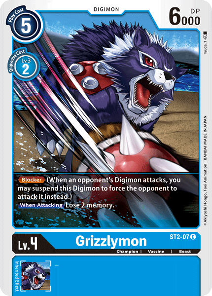 Grizzlymon (ST2-07) Common