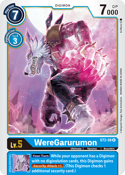 WereGarurumon (ST2-08) Rare
