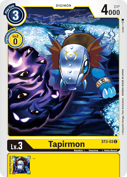 Tapirmon (ST3-03) Common