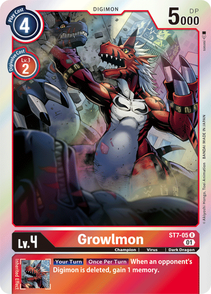 Growlmon (ST7-05) Rare