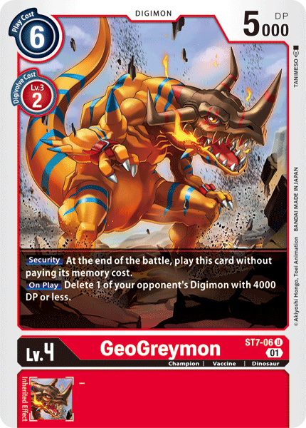 GeoGreymon (ST7-06) Uncommon