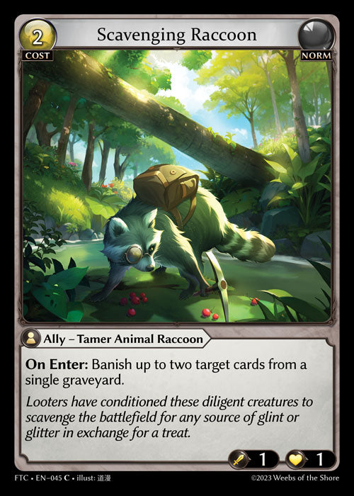 Scavenging Raccoon (Fractured Crown) EN-045 Common
