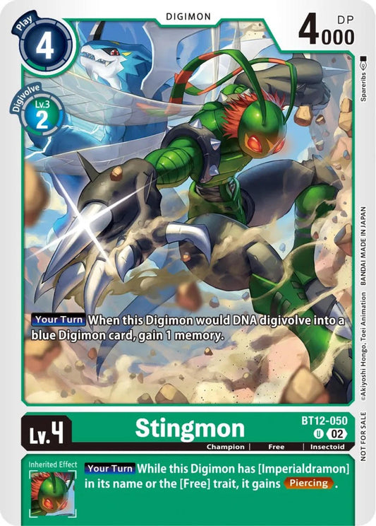 Stingmon (BT12-050) Uncommon The Beginning Tutorial Deck