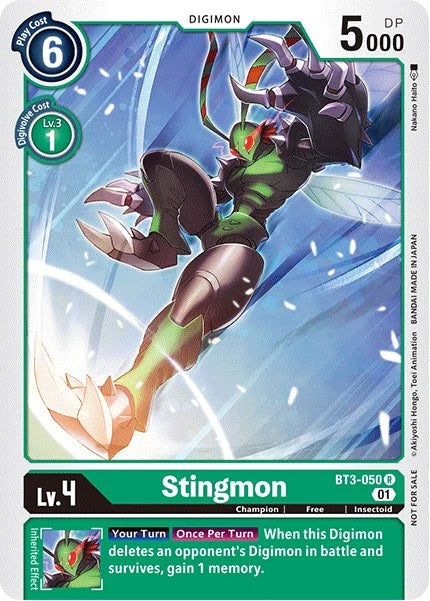 Stingmon (BT3-050) Winner Pack Double Diamond