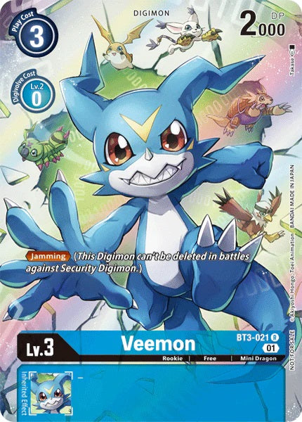 Veemon (BT3-021)-1 Year-Anniversary Topper