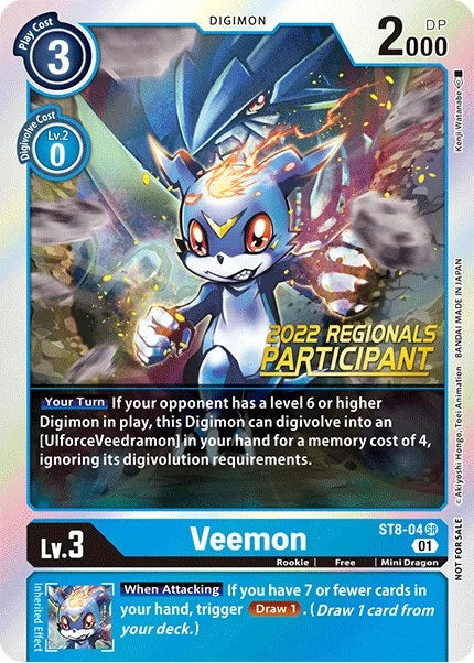 Veemon (ST8-04) (2022 Regionals Participant)