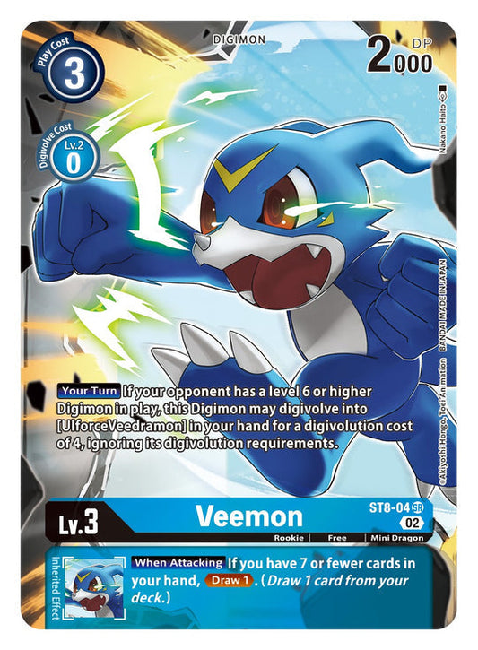 Veemon (ST8-04) Alternative Art ST14 Advanced Deck Beelzemon