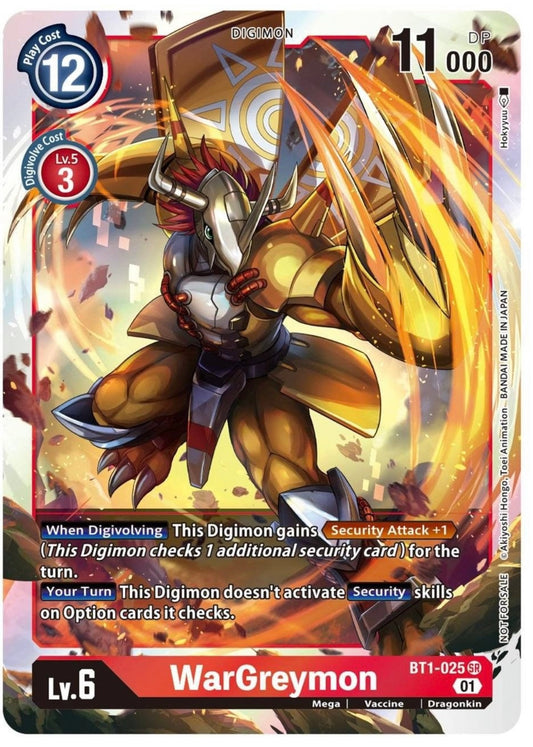 Wargreymon ST11 Entry Pack (BT1-025 SR) Super Rare