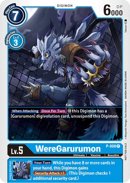Weregarurumon (P-008) Box Topper