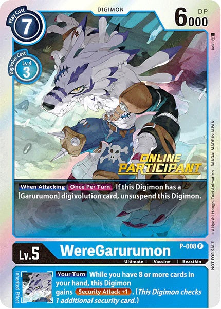 Weregarurumon (P-008) (Online Participant)