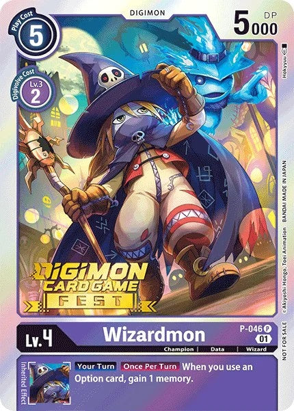 Wizardmon (P-046) Fest Stamped