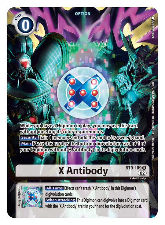 X Antibody (BT9-109) Alternative Art ST14 Advanced Deck Beelzemon