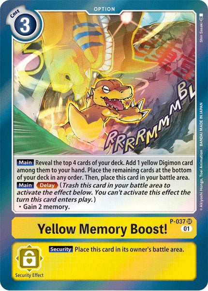 Yellow Memory Boost! (P-037) Promotional Card