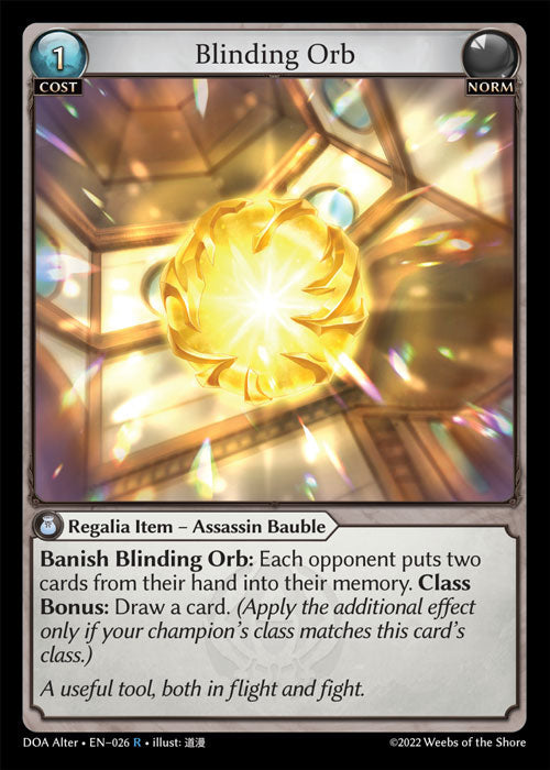 Doa Alter EN-026 Foil Blinding Orb