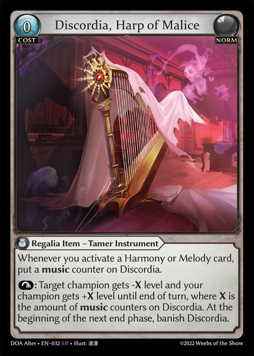 Doa Alter EN-032 Discordia, Harp of Malice