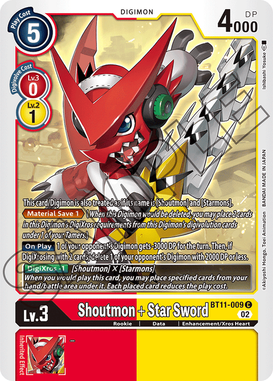 Shoutmon + Star Sword (BT11-009) Common