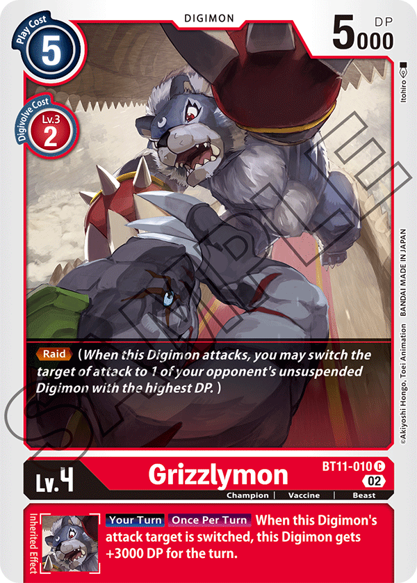 Grizzlymon (BT11-010) Common