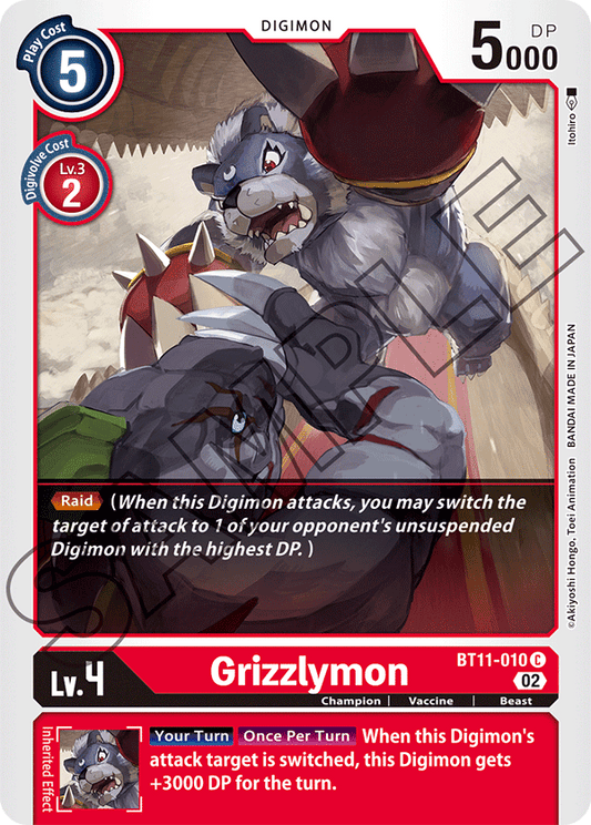 Grizzlymon (BT11-010) Common